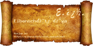 Eibenschütz Éva névjegykártya