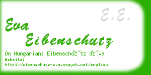 eva eibenschutz business card